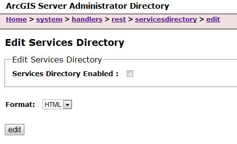 Services Directory options Services Directory options